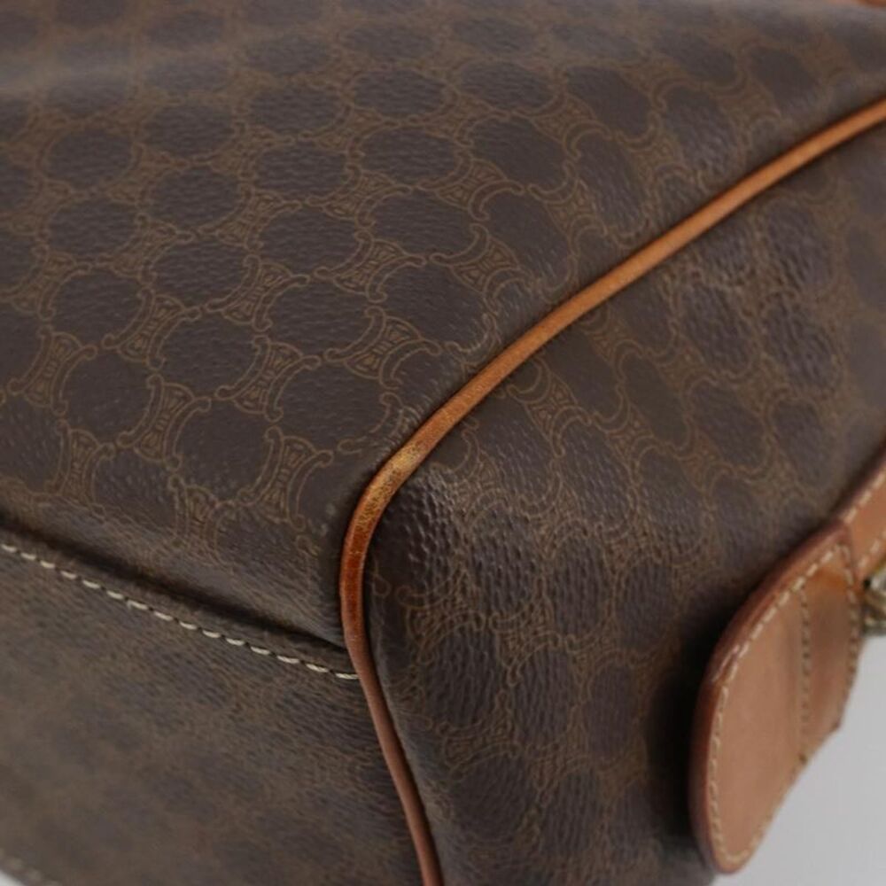 Celine Vintage Triomphe Handbag Canvas Brown Canvas Handbag - Picture 10 of 16